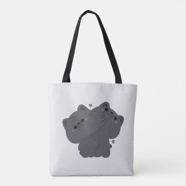 French Bulldog Couple Tote Bag (Back)