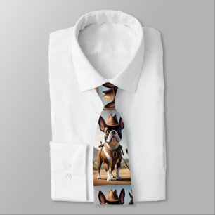 French Bulldog Cowboy Hat French Bulldog Neck Tie