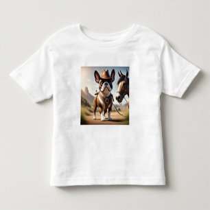 French Bulldog Cowboy Hat French Bulldog Toddler T-shirt