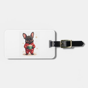 French Bulldog Cozy Cocoa Luggage Tag