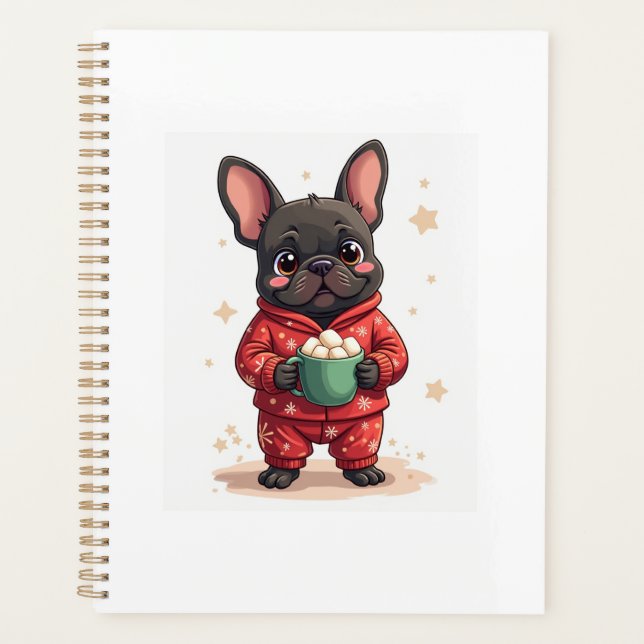 French Bulldog Cozy Cocoa Planner (Front)