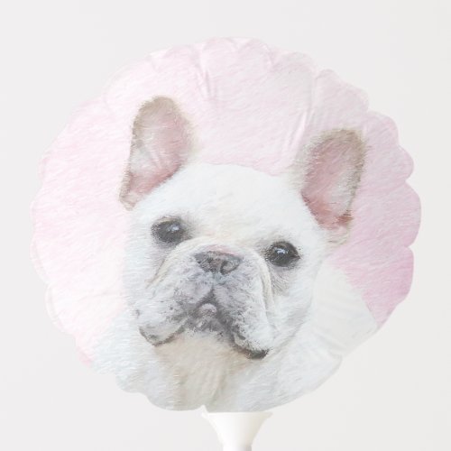 French Bulldog CreamWhite Painting _ Dog Art Balloon