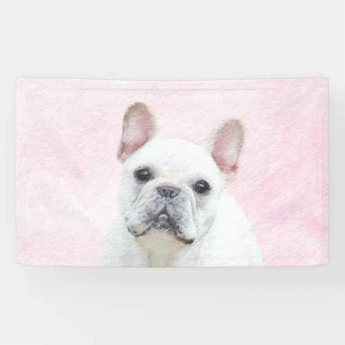 French Bulldog CreamWhite Painting _ Dog Art Banner