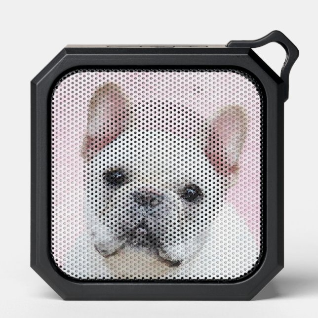 French Bulldog (Cream/White) Painting - Dog Art Bluetooth Speaker (Front)