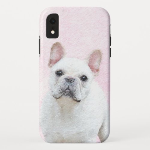 French Bulldog CreamWhite Painting _ Dog Art iPhone XR Case