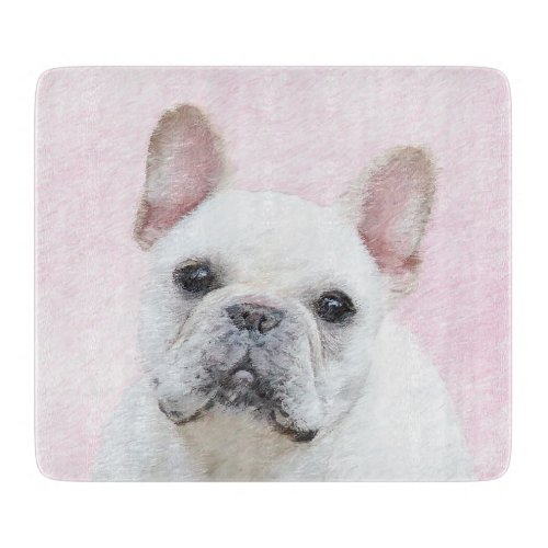 French Bulldog CreamWhite Painting _ Dog Art Cutting Board