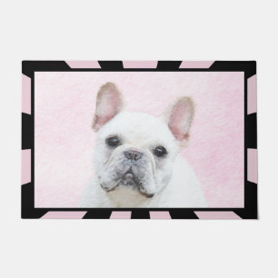 French Bulldog (Cream/White) Painting - Dog Art Doormat