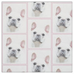 French Bulldog (Cream/White) Painting - Dog Art Fabric