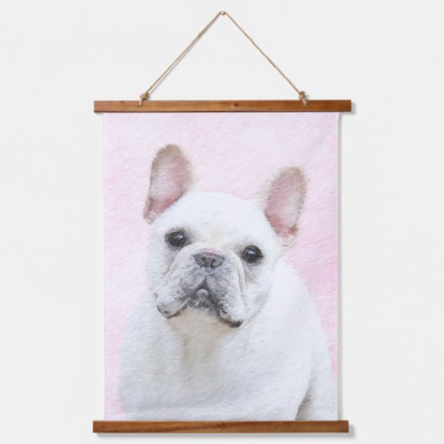 French Bulldog CreamWhite Painting _ Dog Art Hanging Tapestry