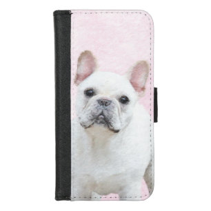 French Bulldog (Cream/White) Painting - Dog Art iPhone 8/7 Wallet Case