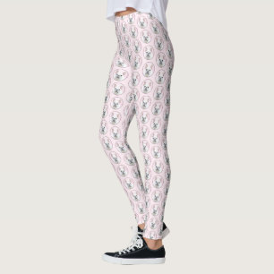 French Bulldog (Cream/White) Painting - Dog Art Leggings
