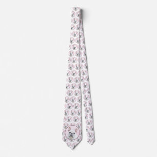 French Bulldog (Cream/White) Painting - Dog Art Neck Tie