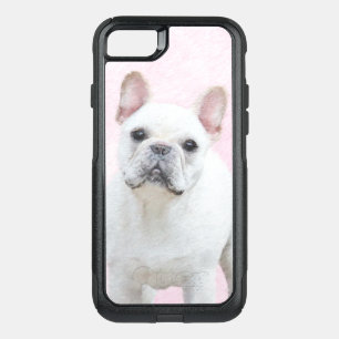 French Bulldog (Cream/White) Painting - Dog Art OtterBox Commuter iPhone SE/8/7 Case