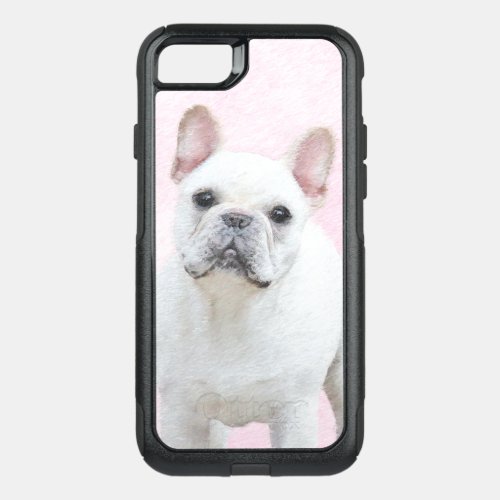 French Bulldog CreamWhite Painting _ Dog Art OtterBox Commuter iPhone SE87 Case