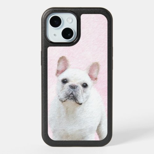 French Bulldog CreamWhite Painting _ Dog Art iPhone 15 Case