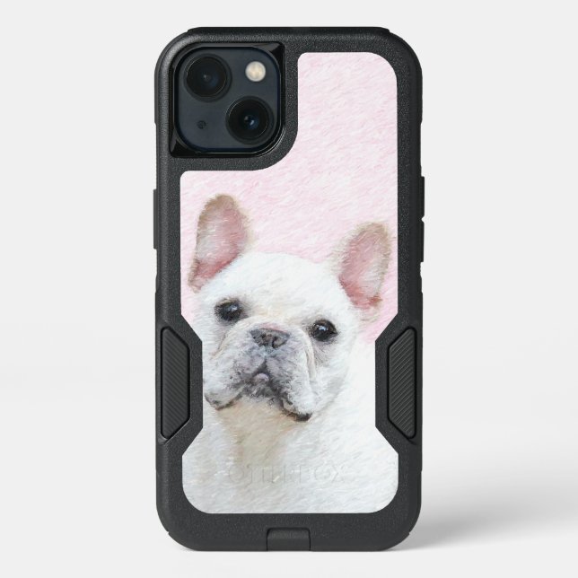 French Bulldog (Cream/White) Painting - Dog Art Otterbox iPhone Case (Back)
