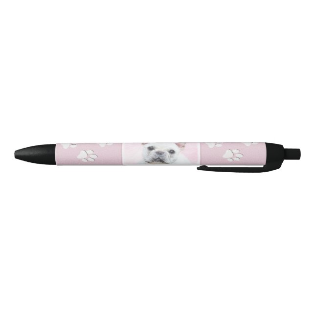 French Bulldog (Cream/White) Painting - Dog Art Pen (Bottom)