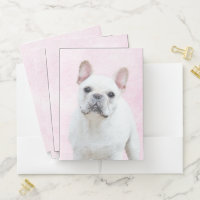 French Bulldog (Cream/White) Painting - Dog Art