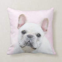 French Bulldog (Cream/White) Painting - Dog Art