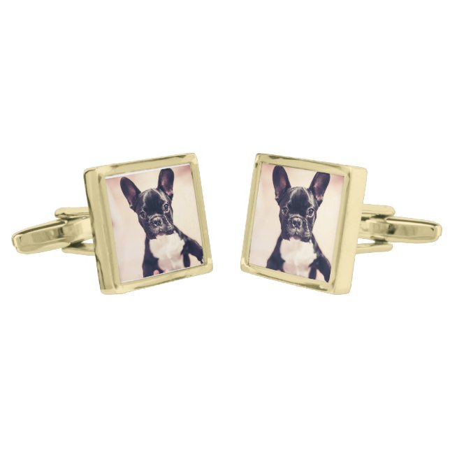 French Bulldog Cufflinks (Angled)
