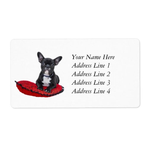 French Bulldog Custom Address Labels