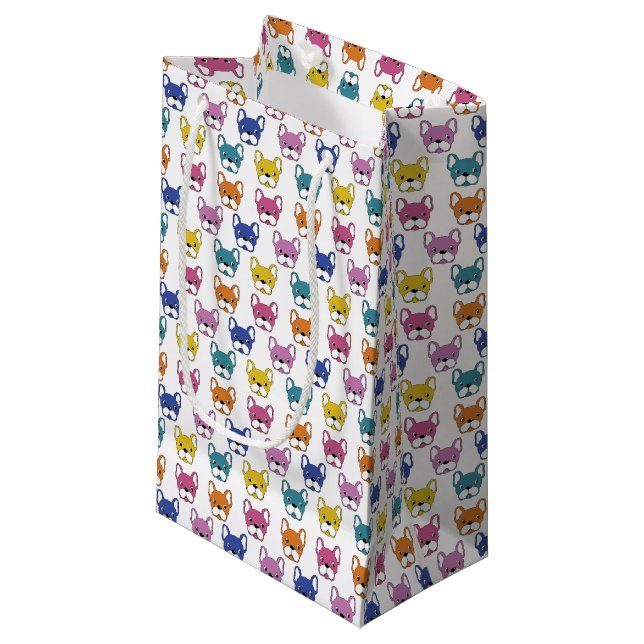 French Bulldog Custom Gift Bag - Small, Glossy (Front Angled)