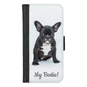 French Bulldog Custom Photo My Bestie iPhone 8/7 Wallet Case