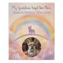 French Bulldog Custom Rainbow Bridge Canvas