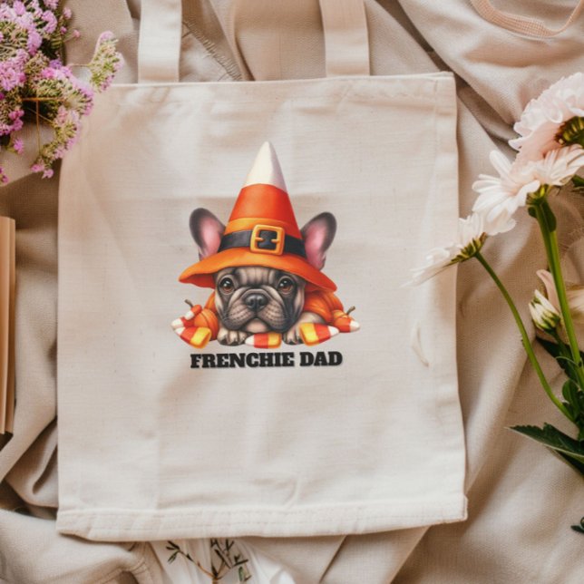 French Bulldog Cute Halloween Candy Costume Tote Bag (Creator Uploaded)
