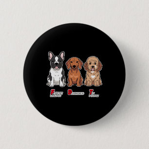 French Bulldog Dachshund Toy Poodle Funny Subtle A Button