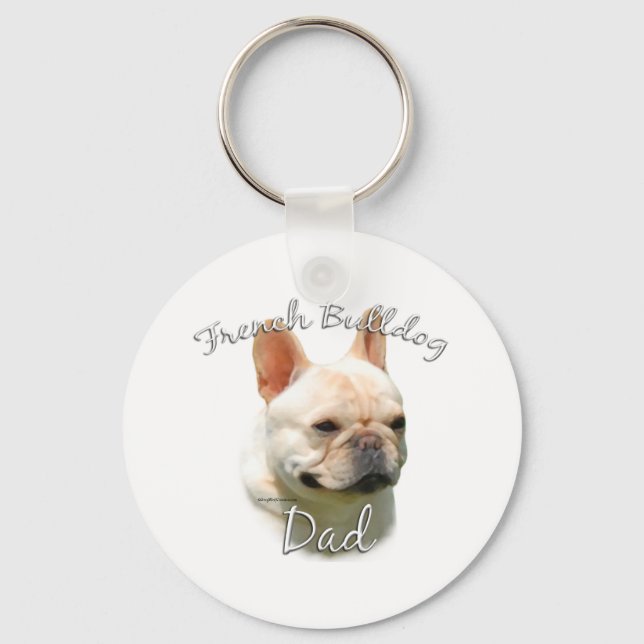 French Bulldog Dad 2 Keychain (Front)