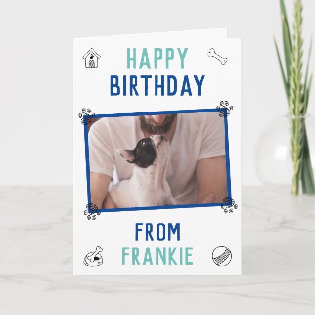 French Bulldog Dad Birthday Card (Front)