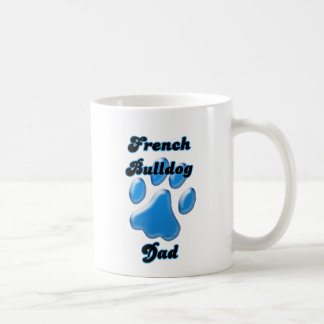 French Bulldog Dad Blue Pawprint Coffee Mug