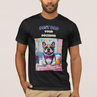 French Bulldog Dad Fatherˋs Day T-Shirt