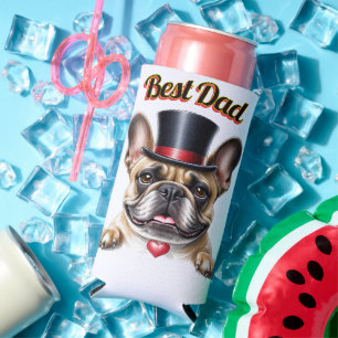 French Bulldog Dad Father's Day Bulldog Seltzer Can Cooler