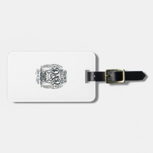 French Bulldog Dad Life Is Ruff Vintage Shirt Desi Luggage Tag