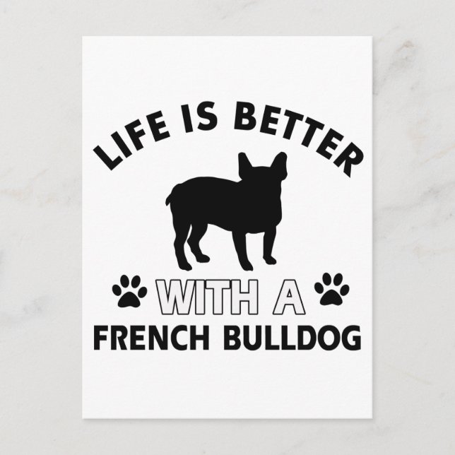French Bulldog designs Postcard (Front)