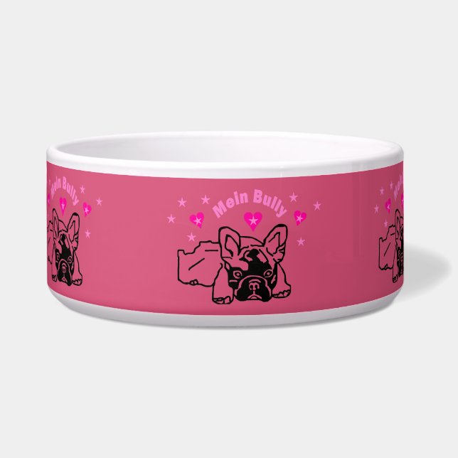 French Bulldog Dog Bowl Dish (Front)