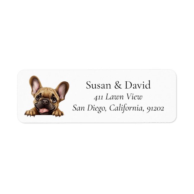 French Bulldog Dog Breed Pet Lovers Label (Front)