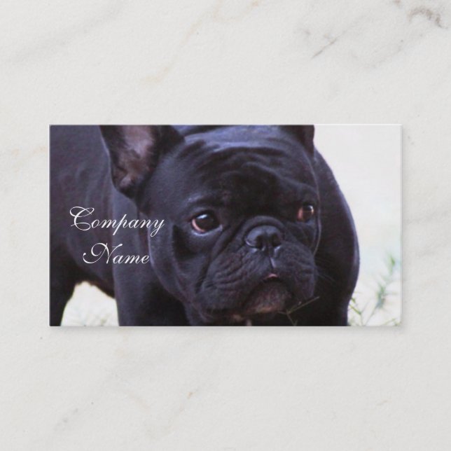 French Bulldog dog Business Card (Front)