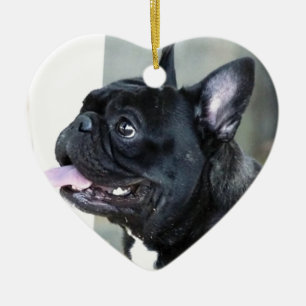 French bulldog dog ceramic ornament
