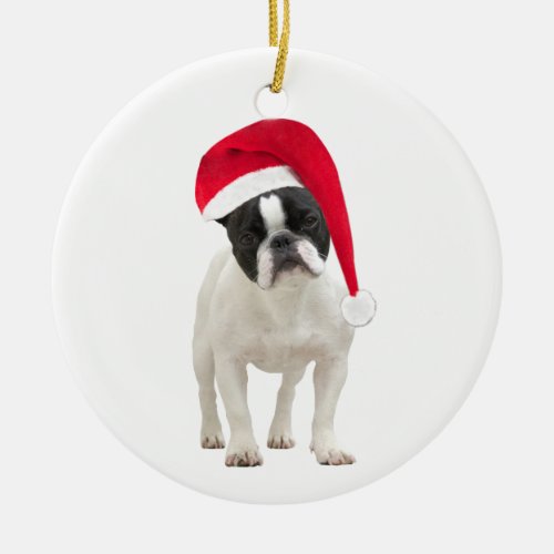 French Bulldog dog christmas tree ornament