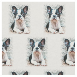 French Bulldog dog Custom Fabric