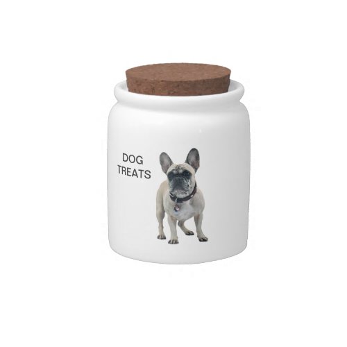 French Bulldog dog cute dog treats jar