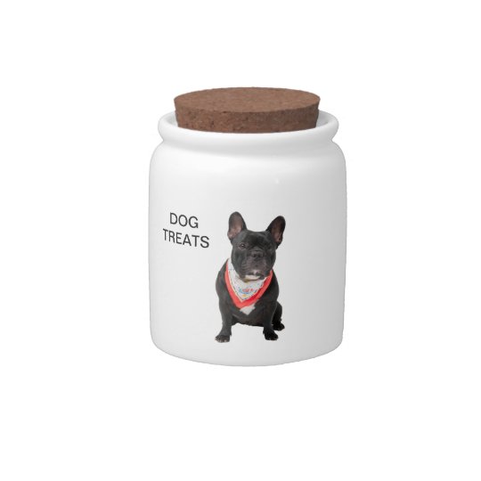 French Bulldog, dog cute photo, dog treats jar