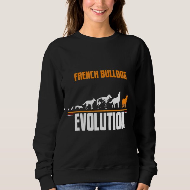 French Bulldog Dog Evolution Sweatshirt (Front)