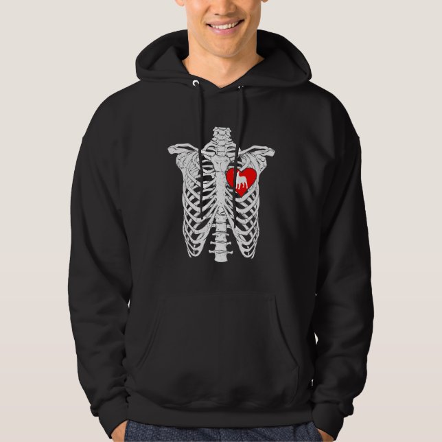 French Bulldog Dog Halloween Costume Hoodie (Front)