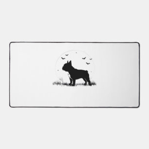 French Bulldog Dog – Halloween Moon Silhouette Ove Desk Mat