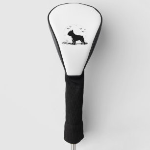 French Bulldog Dog – Halloween Moon Silhouette Ove Golf Head Cover