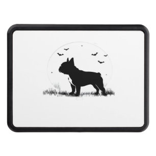 French Bulldog Dog � Halloween Moon Silhouette Ove Hitch Cover